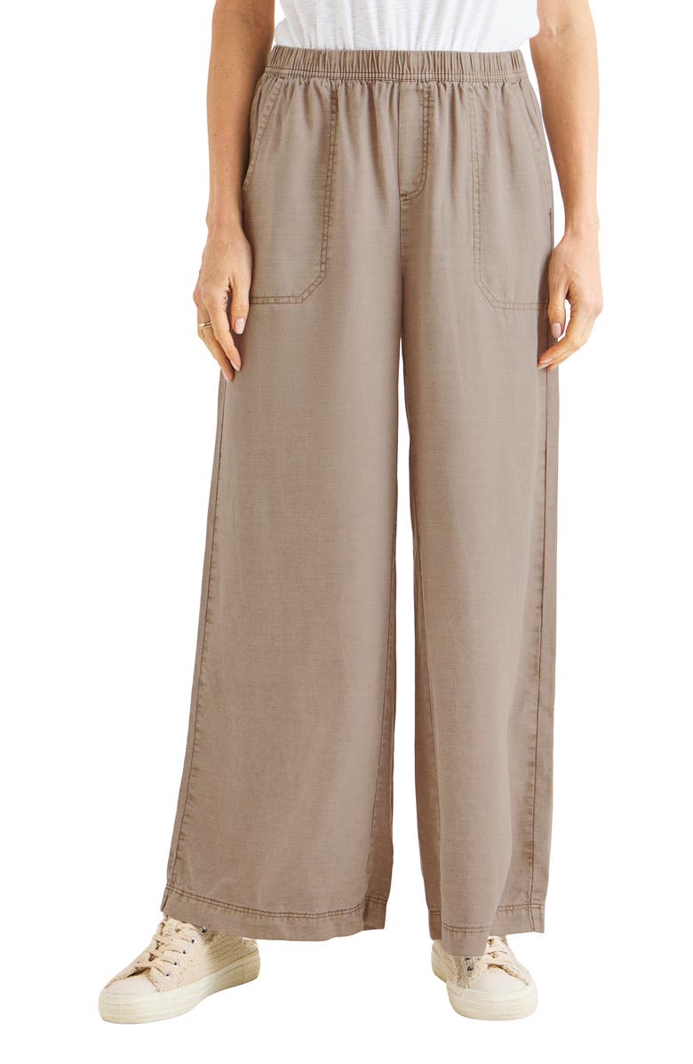 Splendid Angie Palazzo Pants, Main, color, Rattan