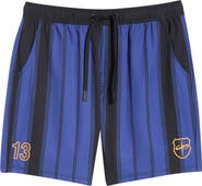 SANTO STUDIO Santo Futbol Tech Stripe Drawstring Shorts
