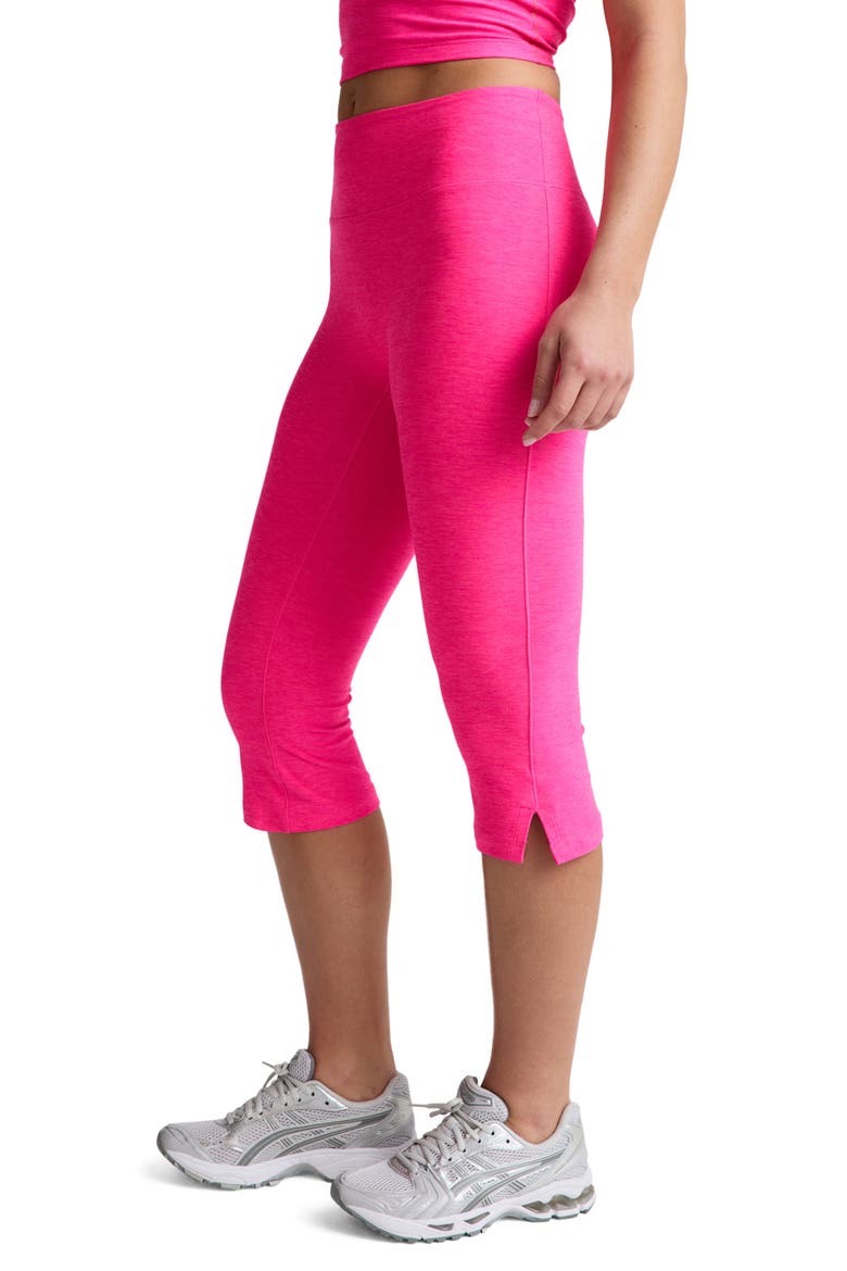 Space Dye Capri Leggings, Alternate, color, PINK GLOW HEATHER