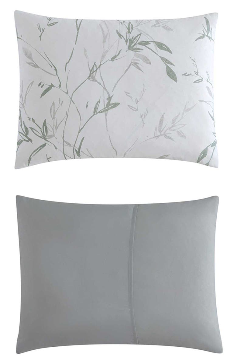 Kenneth Cole New York Ink Wash Vine Comforter & Throw Set, Alternate, color, Green