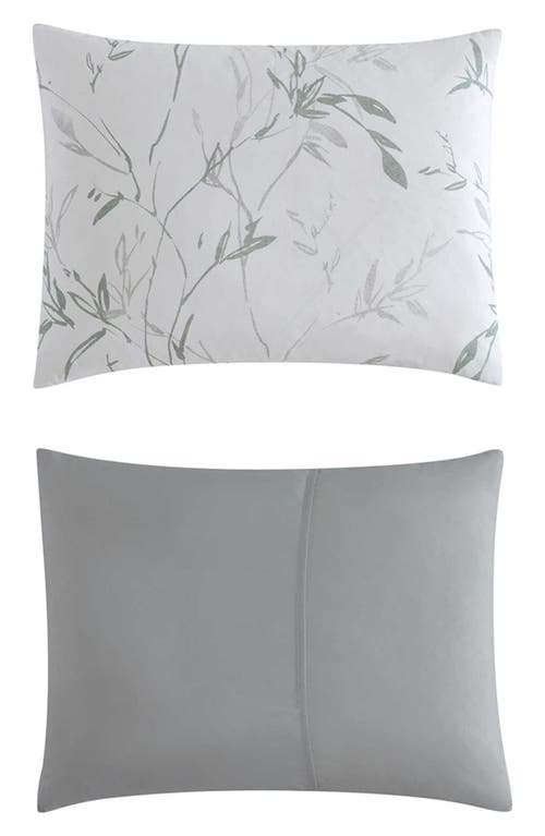 Kenneth Cole New York Ink Wash Vine Comforter & Throw Set In Green