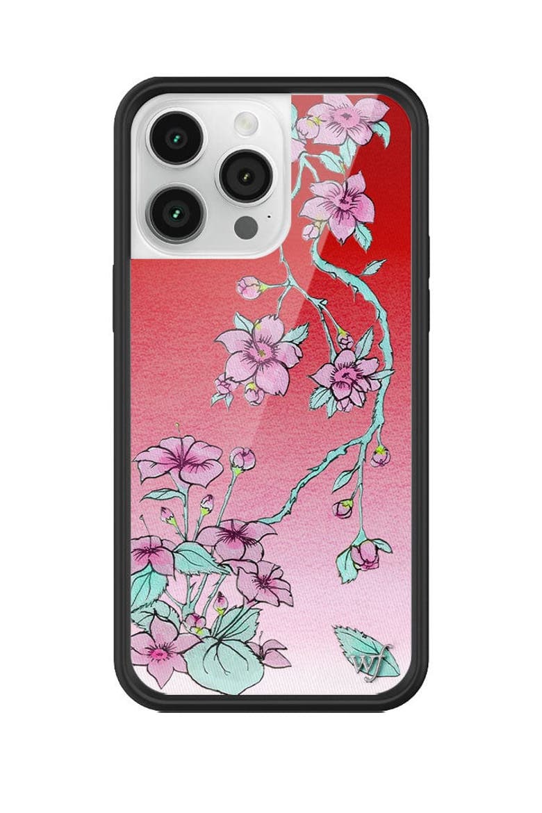 Serena Floral iPhone Case, Alternate, color, Red
