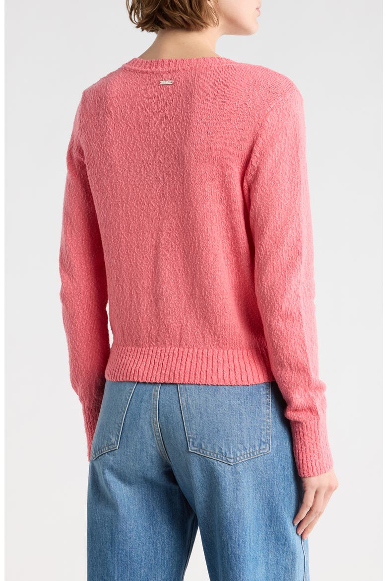 Button Front Cotton Cardigan, Alternate, color, SUNKISSED