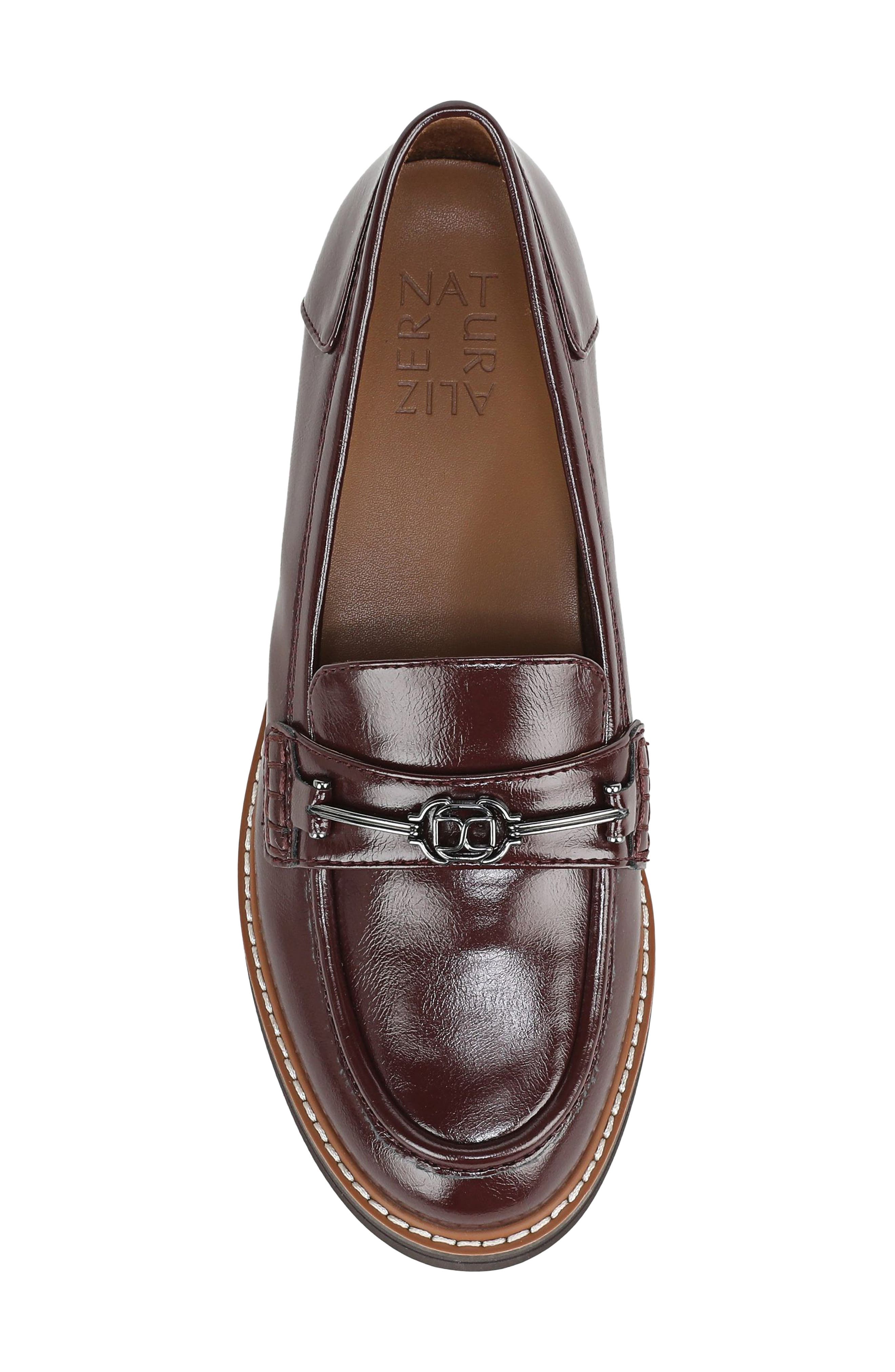 Pryce Faux Leather Loafer, Alternate, color, WINE RED FAUX LEATHER