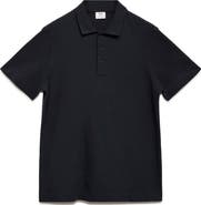 MANGO Fine Rib-Knit Polo