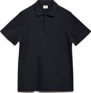 MANGO Fine Rib-Knit Polo