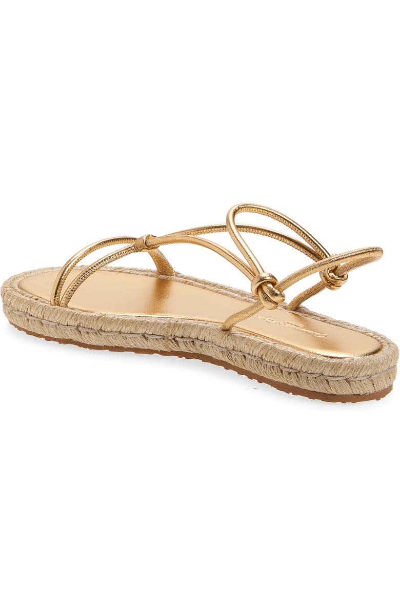 Gianvito Rossi Espadrille Cage Strap Flat Sandal, Alternate, color, Mekong Naturale