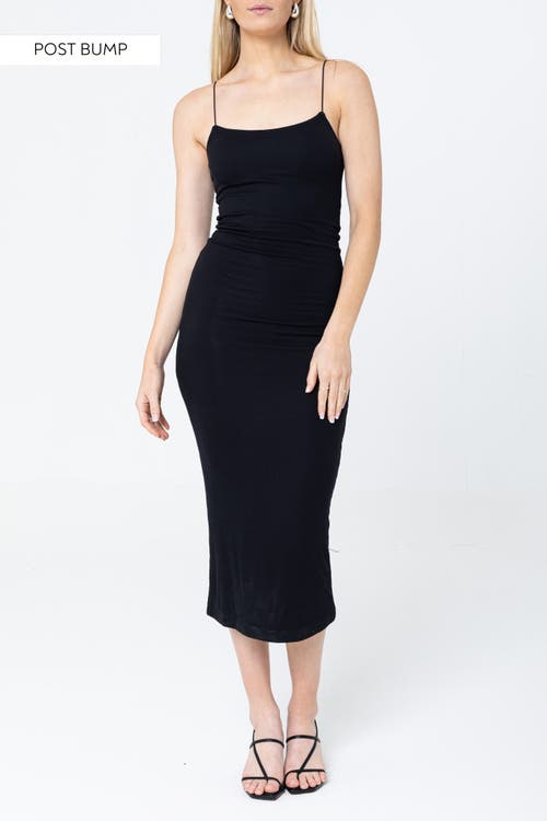 Lo+jayne The Midi Corded Straps Ribbed Dress