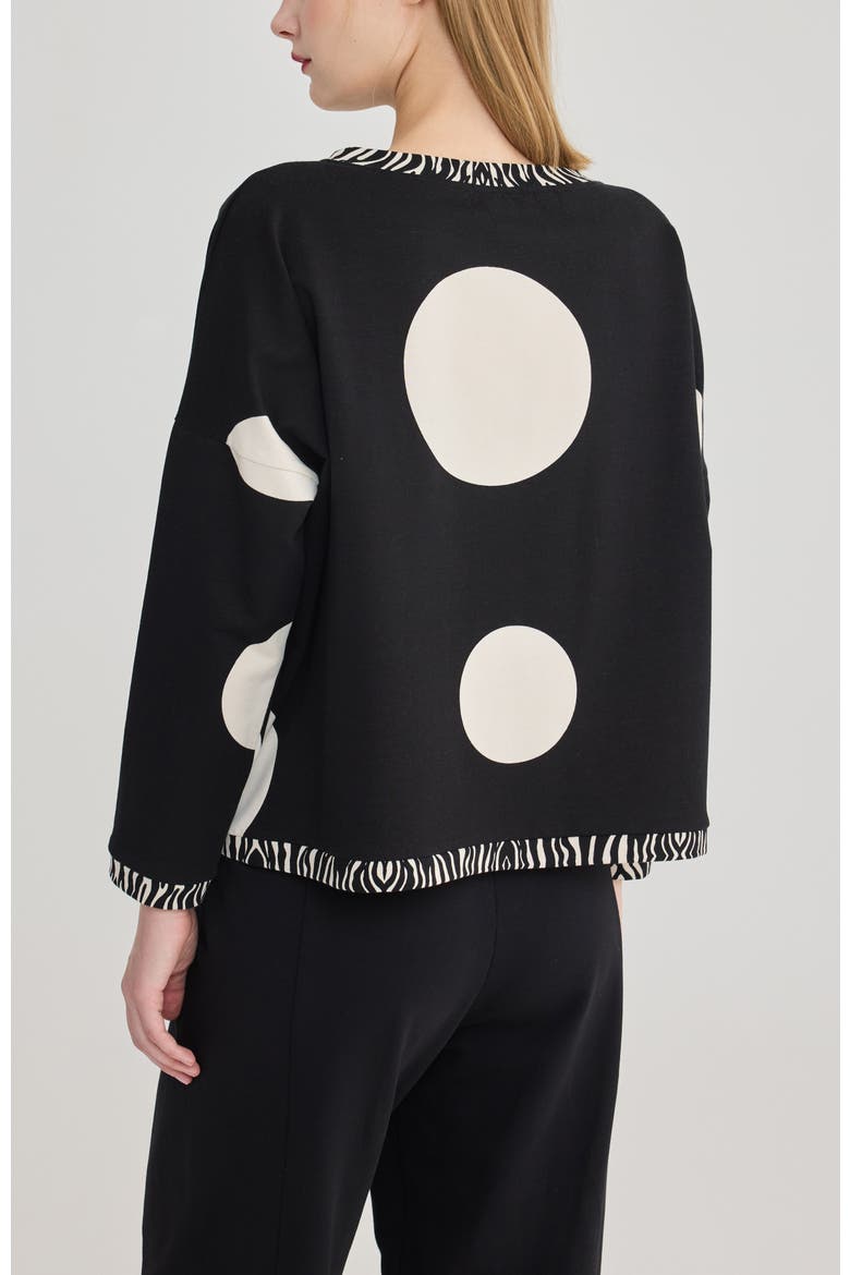 Asta Printed Cotton Jersey Top, Alternate, color, Polka Dots