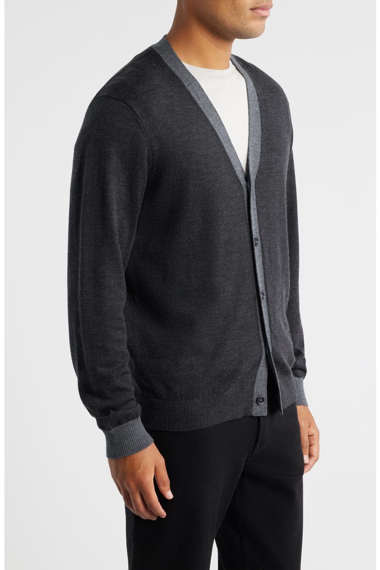 Thomas Merino Wool Cardigan, Alternate, color, CHARCOAL