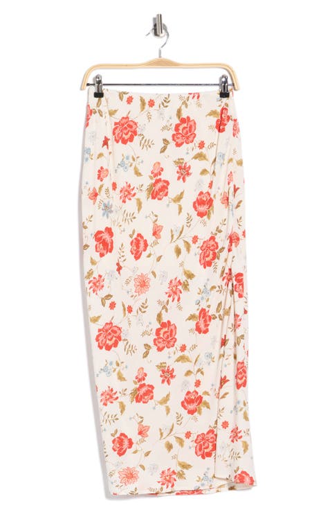 Floral Midi Skirt