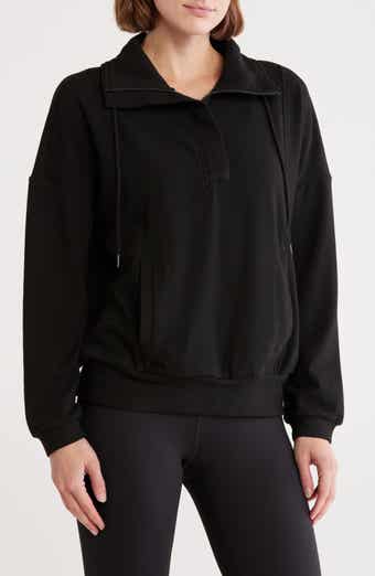 Zella Cozy Half Zip Pullover Sweatshirt