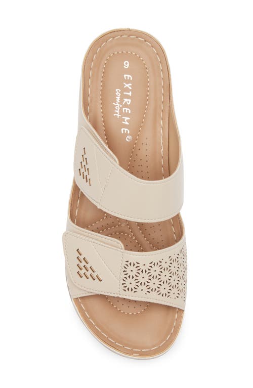 Extreme By Eddie Marc Laser Cut Wedge Sandal