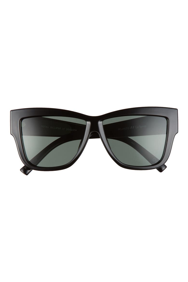 Eclipse 57mm Sunglasses, Main, color, BLACK/ KHAKI