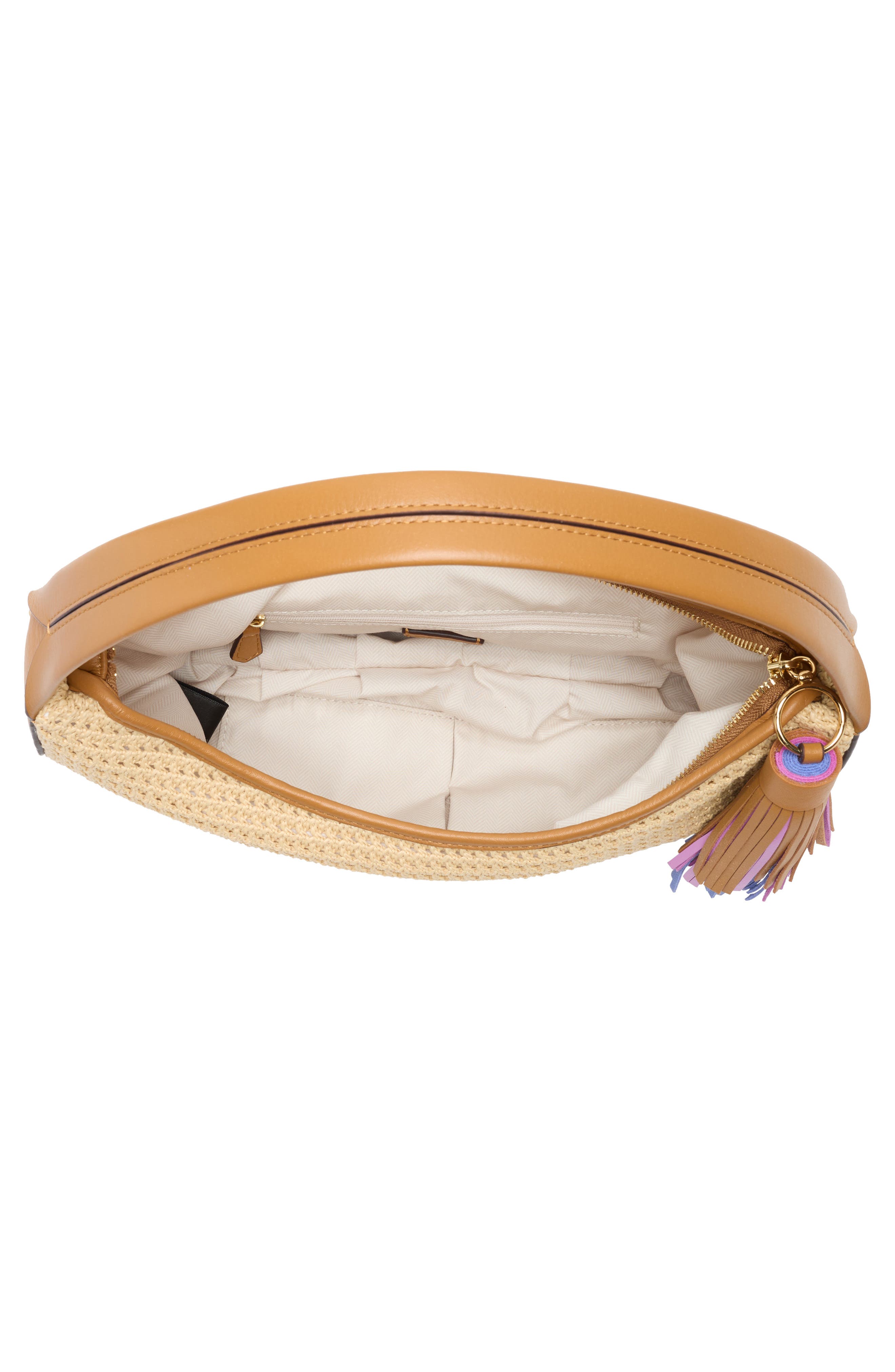 AIMEE Calypso Slouchy Hobo Bag, Alternate, color, Raffia Canyon