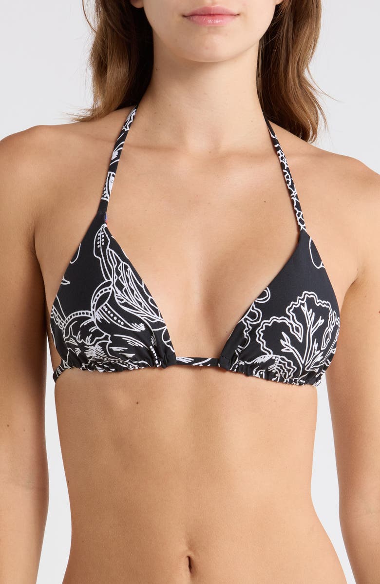 Maaji Balmy Reversible Bikini Top, Main, color, Black