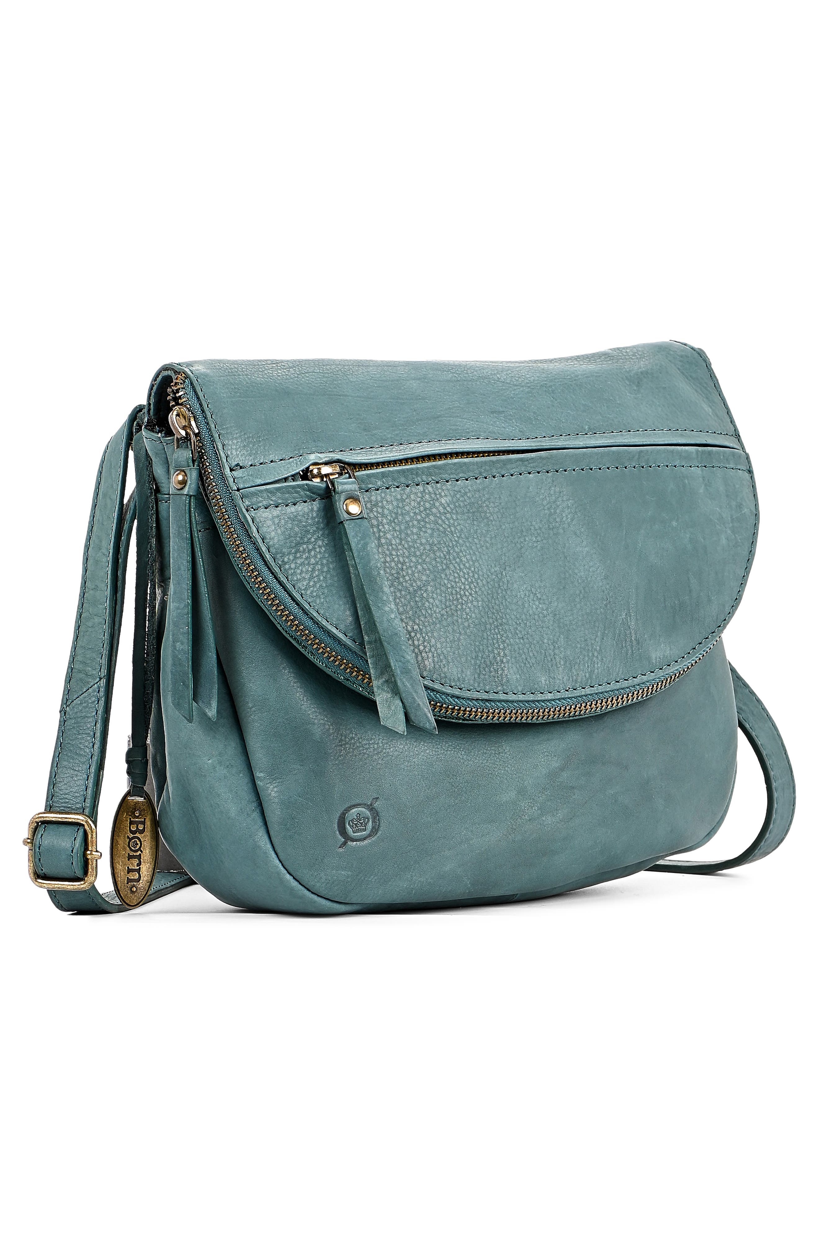 Børn Stonefield Leather Crossbody, Alternate, color, Mineral Blue