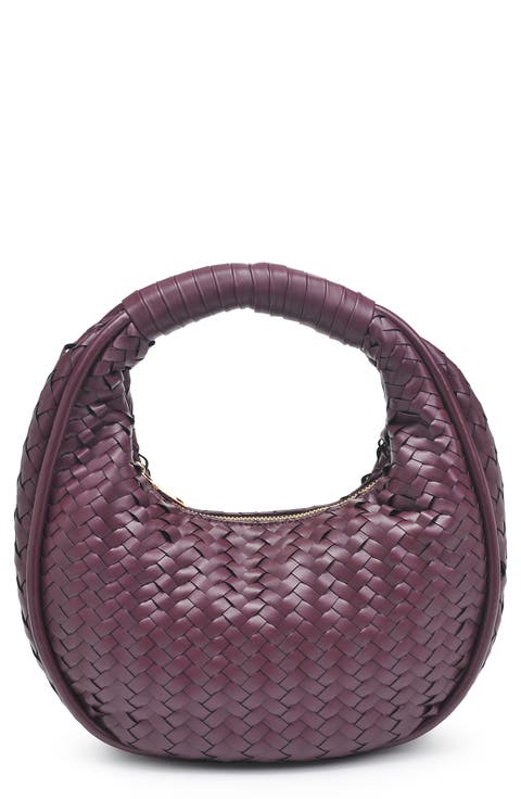 Woven Circle Shoulder Bag