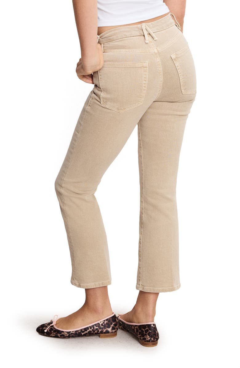 Good American Good Legs Crop Mini Bootcut Jeans, Alternate, color, Almond001