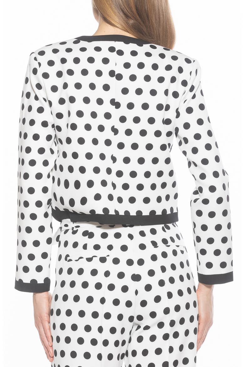 Rose Jacket, Alternate, color, BLACK WHITE POLKA DOTS
