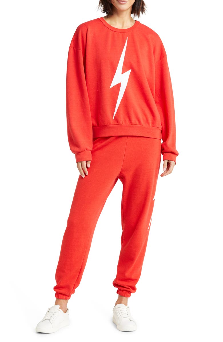 Aviator Nation Aviation Nation Bolt Stitch Sweatpants, Main, color, 