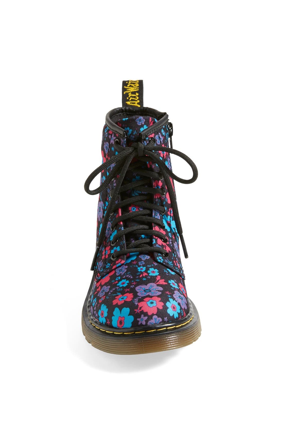 'Delaney' Floral Boot, Alternate, color, BLACK/ TURQUOISE VINTAGE