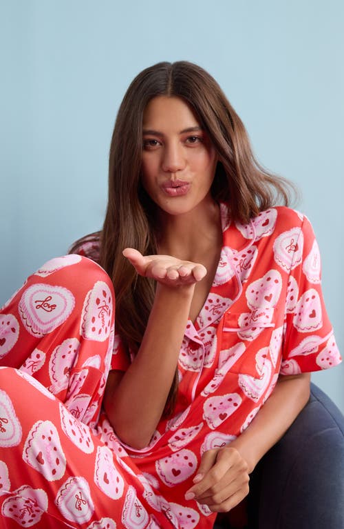 Room Service Pjs Print Pajamas In Red
