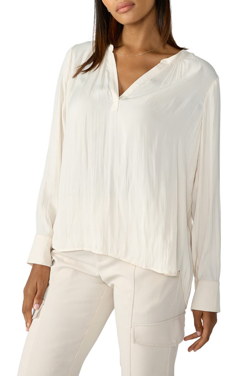 Sanctuary Lizzie Sateen Tunic Top, Main, color, Cappuccino