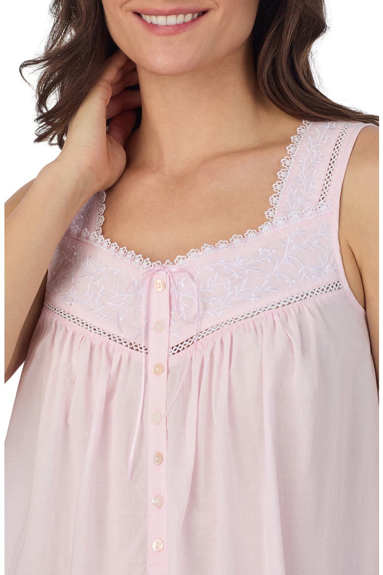 Cotton Lawn Ballet Nightgown, Alternate, color, PINK/WHITE