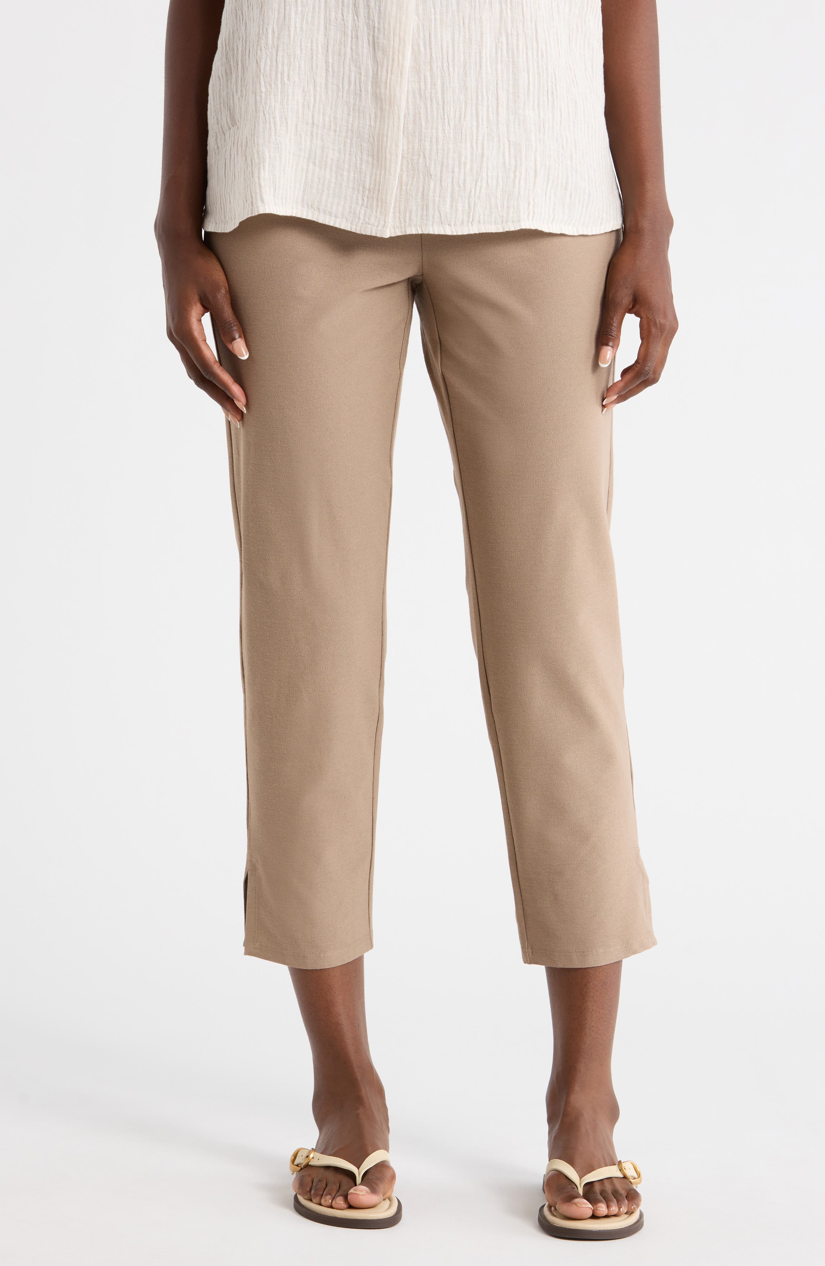 Eileen Fisher High Waist Slim Crop Pants