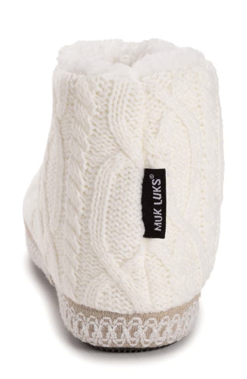 Muk Luks Favina Faux Shearling Slipper In Gray