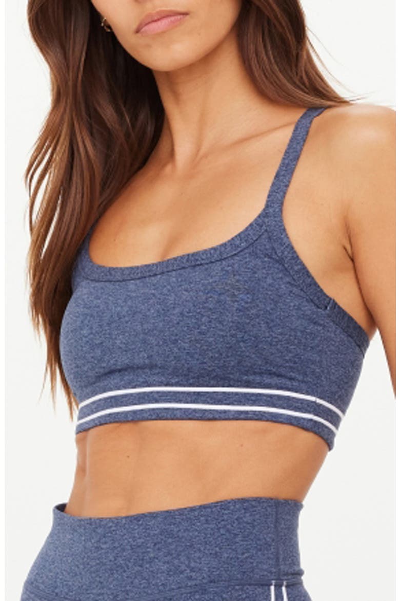 Bowery Baxter T-Back Sports Bra, Alternate, color, BLUE