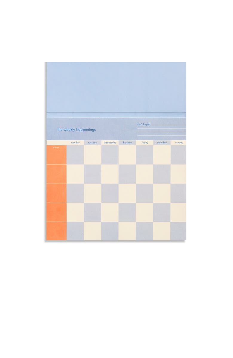Papier Weekly Happenings List Pad, Alternate, color, 