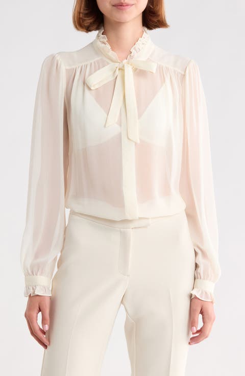 Leya Ruffle Silk Shirt
