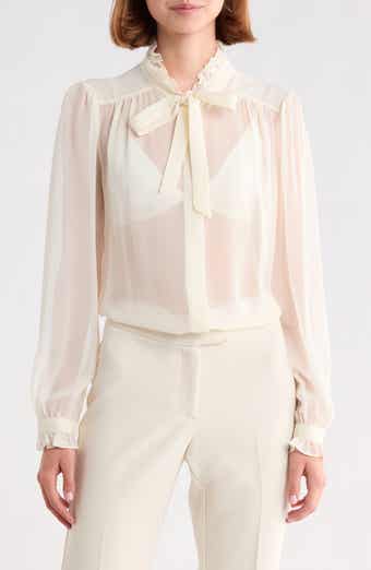Leya Ruffle Silk Shirt