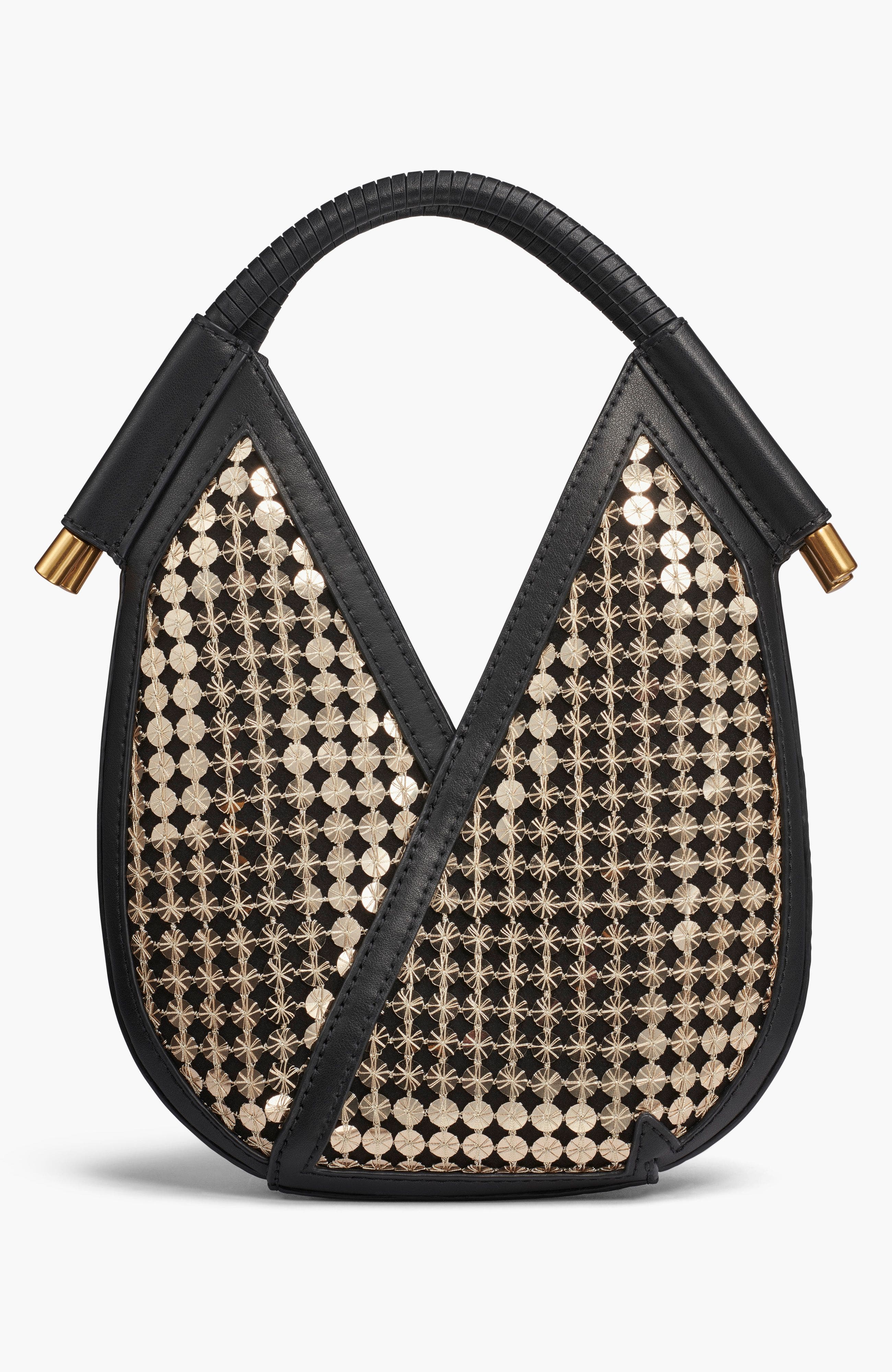 Donna Karan New York Baldwin Sequins Micro Crossbody, Alternate, color, Black/Sequin Gold