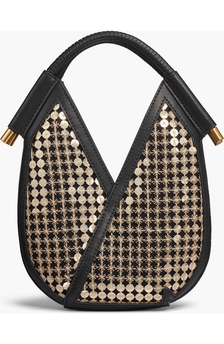 Donna Karan New York Baldwin Sequins Micro Crossbody, Alternate, color, Black/Sequin Gold