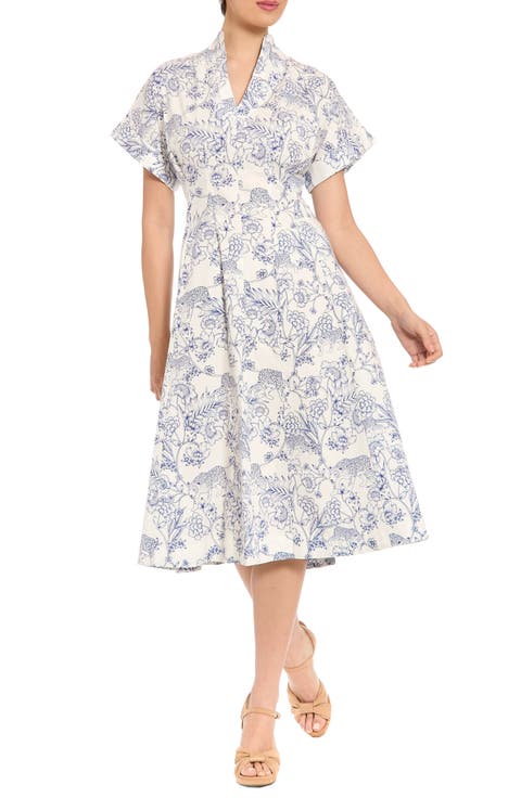 Safari Drop Shoulder Midi Dress