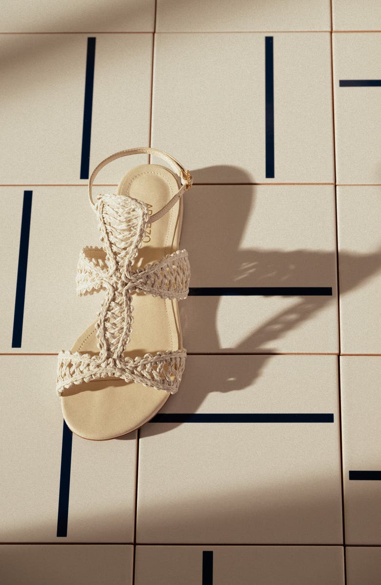 Arezzo Ciara Ankle Strap Sandal, Alternate, color, Panacota