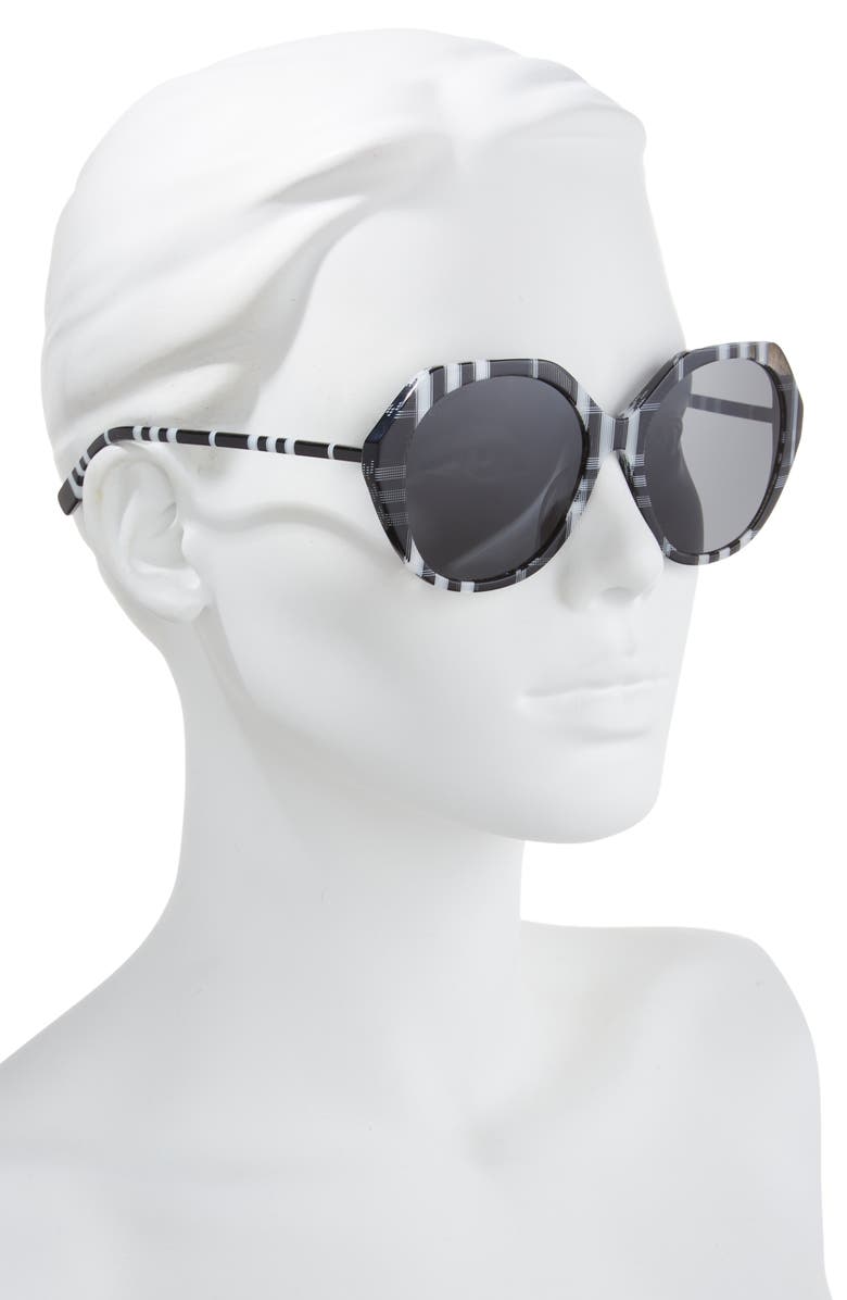 Burberry 57mm Irregular Sunglasses, Alternate, color, 