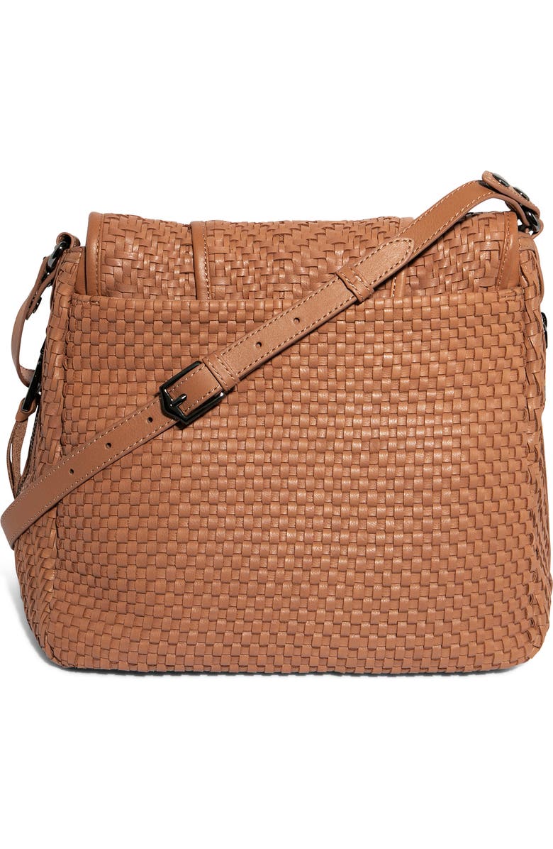 AIMEE All For Love Woven Leather Shoulder Bag, Alternate, color, Vachetta