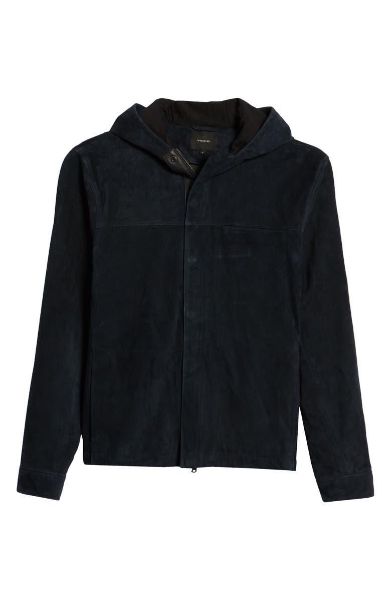 Vince Zip-Up Suede Shirt Jacket, Alternate, color, 