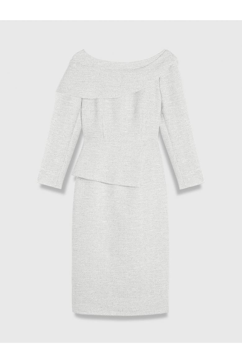 Palmerston Tweed Dress, Alternate, color, Ivory