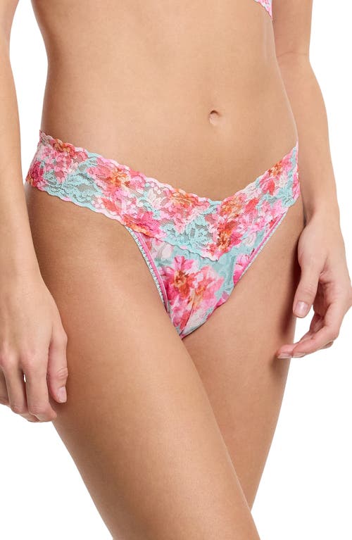 Shop Hanky Panky Print Original Rise Thong In First Bloom