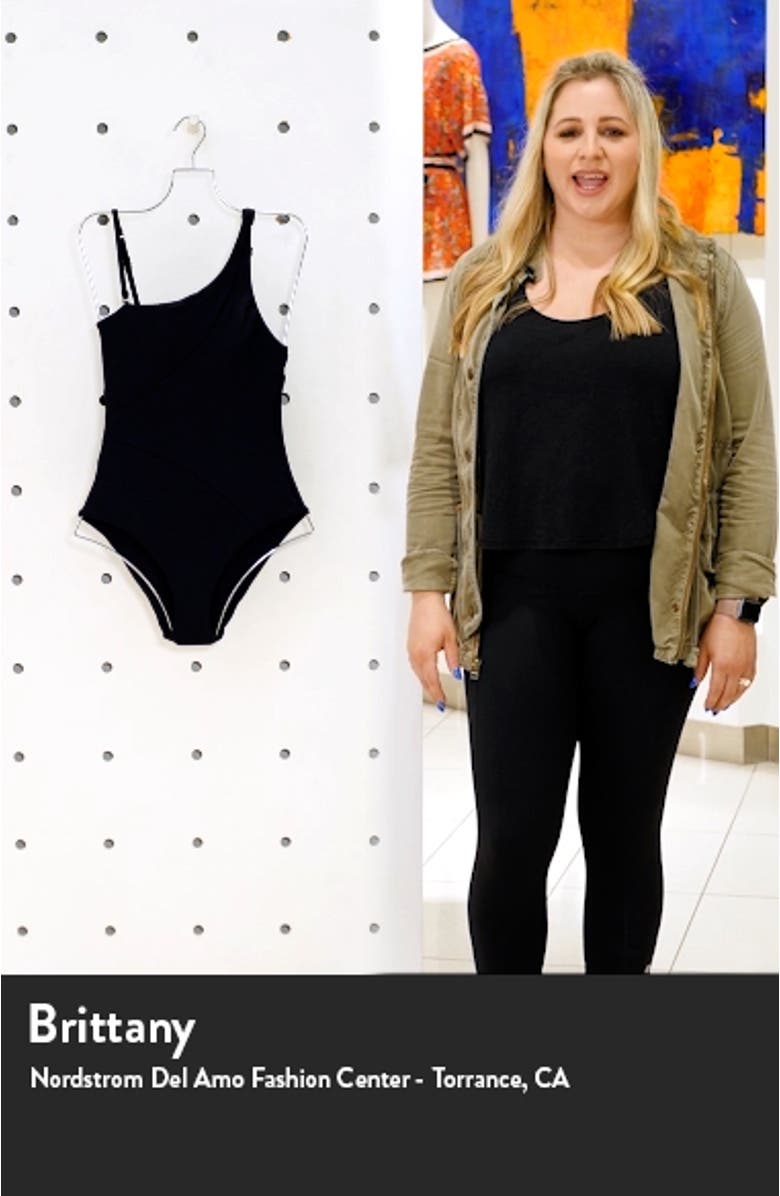 Fine Line Rib One-Piece Swimsuit, sales video thumbnail
