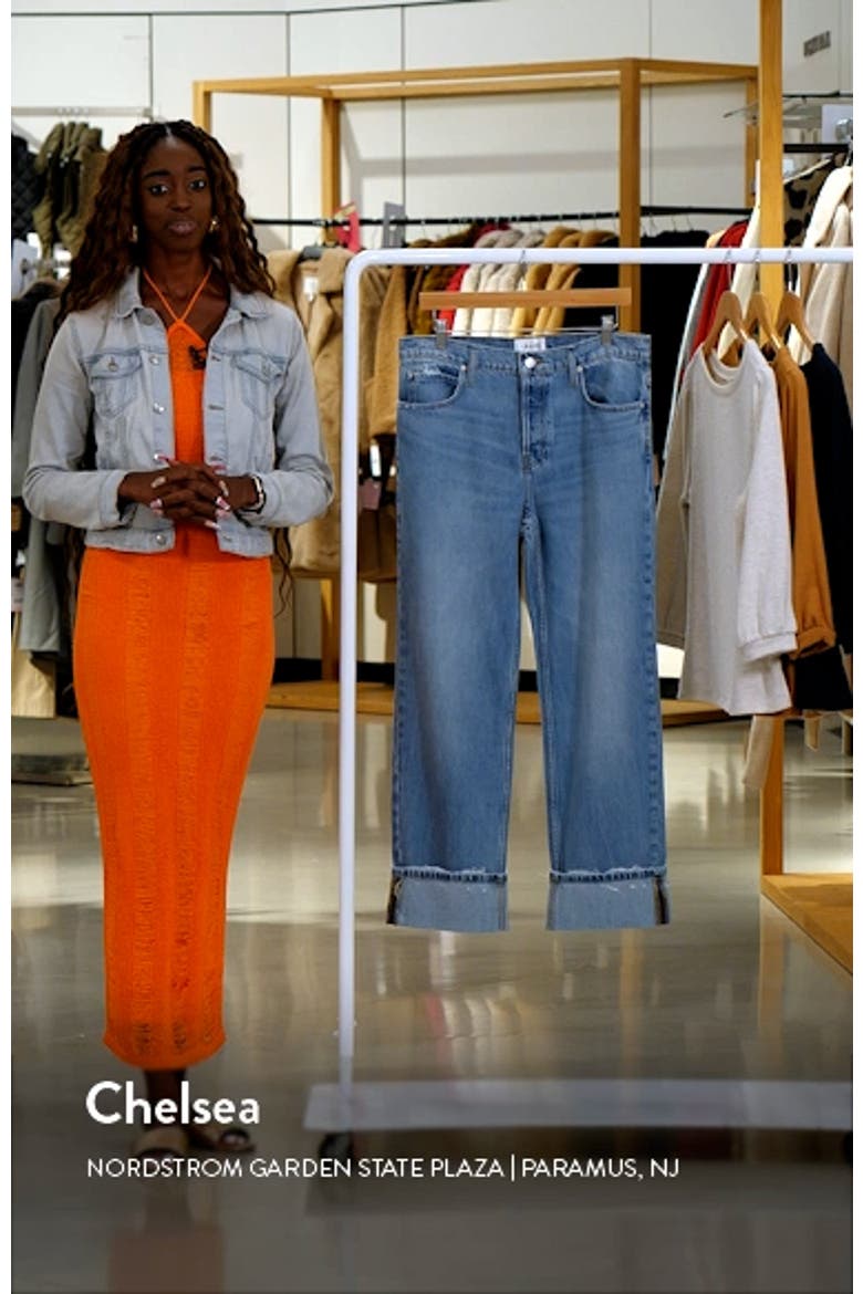 The Slouchy Cuffed Wide Leg Jeans video