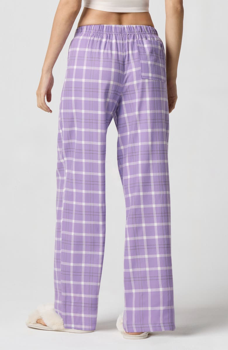 Florence by Mills Cozy Flannel Sleep Pants, Alternate, color, Lavender Plaid
