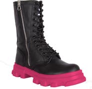 URBNKICKS High Altitude Black Leather Boots