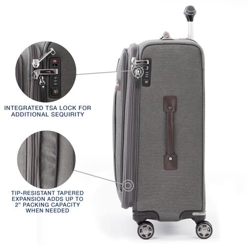 Travelpro Platinum Elite Softside Expandable Large 29-inch Checked Luggage In Vintage Grey