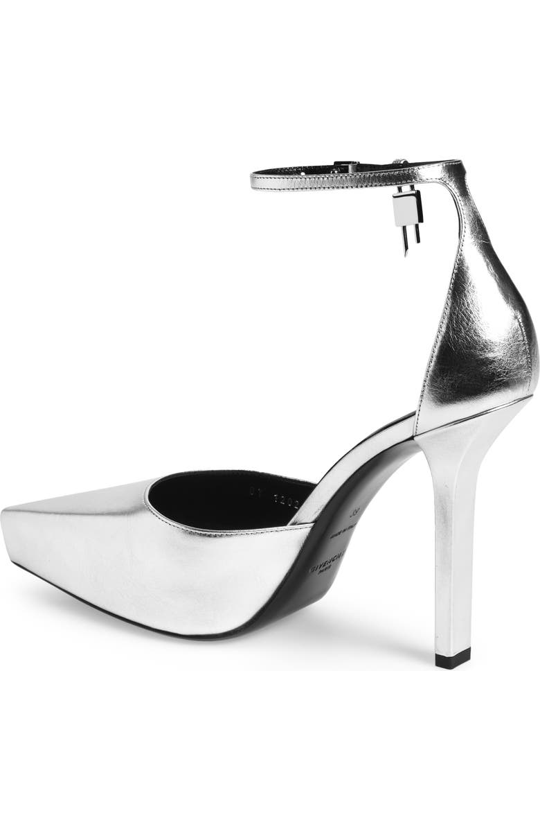 Givenchy G-Lock Pointed Toe Platform Pump, Alternate, color, Silvery